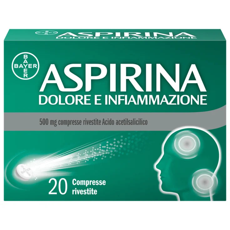 aspirina dolore e infiammazione 500mg 20 compresse