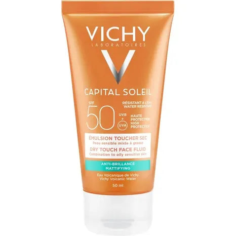 Vichy Capital Soleil Solare Viso Spf50 Effetto Asciutto Pelle Mista e Grassa 50ml