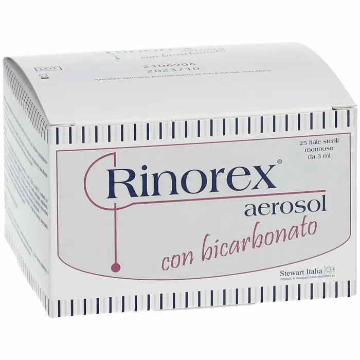 Rinorex Aerosol con Bicarbonato 25 Flaconicini da 3ml