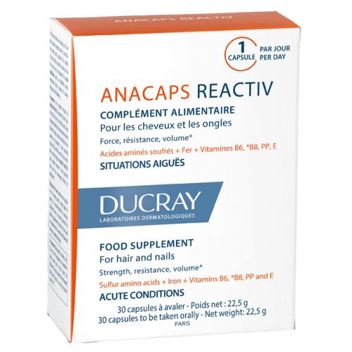 Anacaps Reactiv Integratore per Capelli 30 Capsule