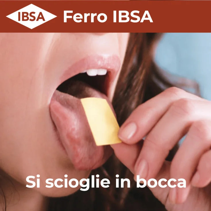 Ferro Ibsa 20 film Orodispersibili Integratore alimentare a base di Ferro e di Acido Folico