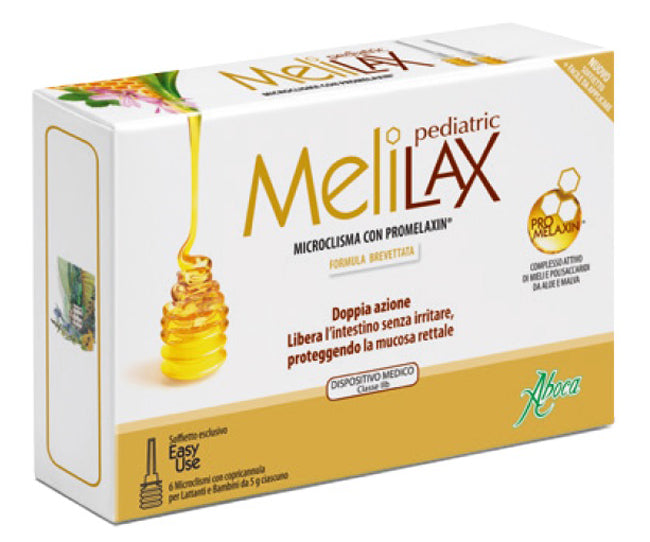 Aboca Melilax Pediatric 6 microclismi Per Lattanti e Bambini