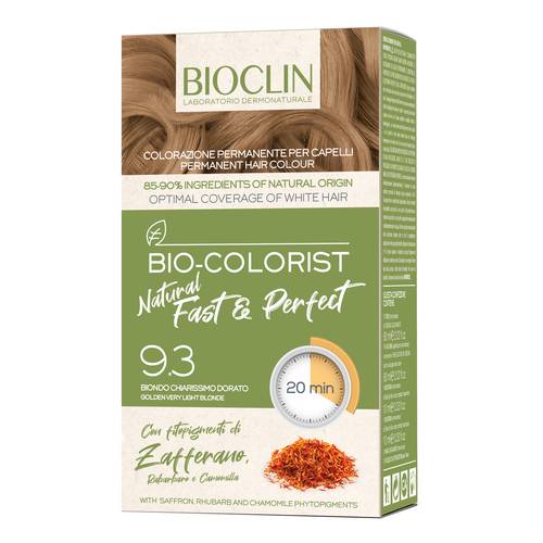 Bioclin Bio-Colorist Natural Fast E Perfect 9.3 Biondo Chiarissimo Dorato
