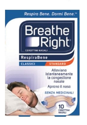 Breathe Right Cerotti Nasali Classici 10 Pezzi