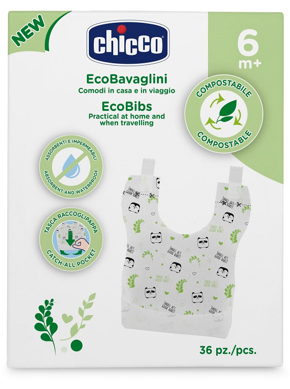 Chicco Bavaglini Monouso Biodegradabili 36pz