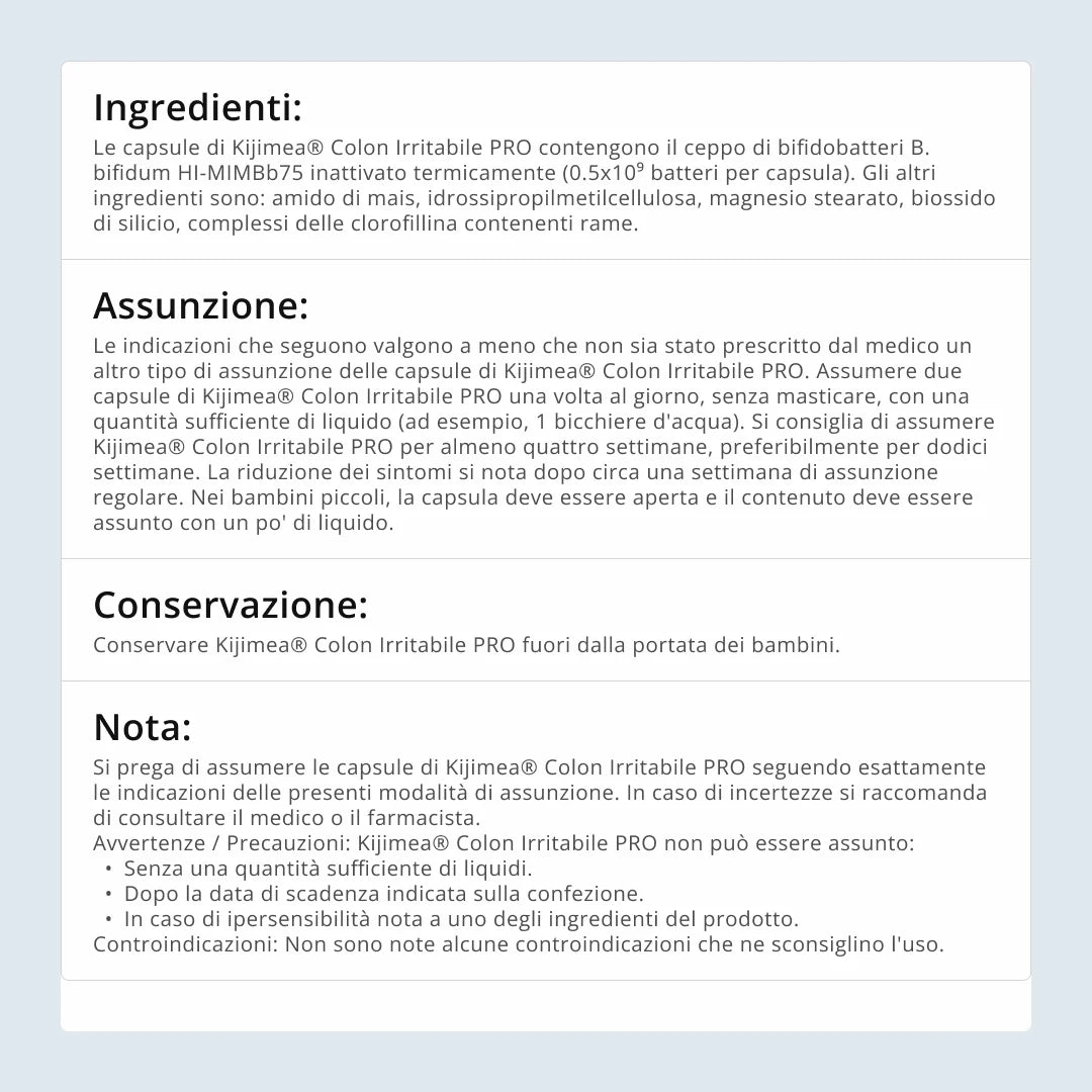 Kijimea Colon Irritabile Pro 84 Capsule