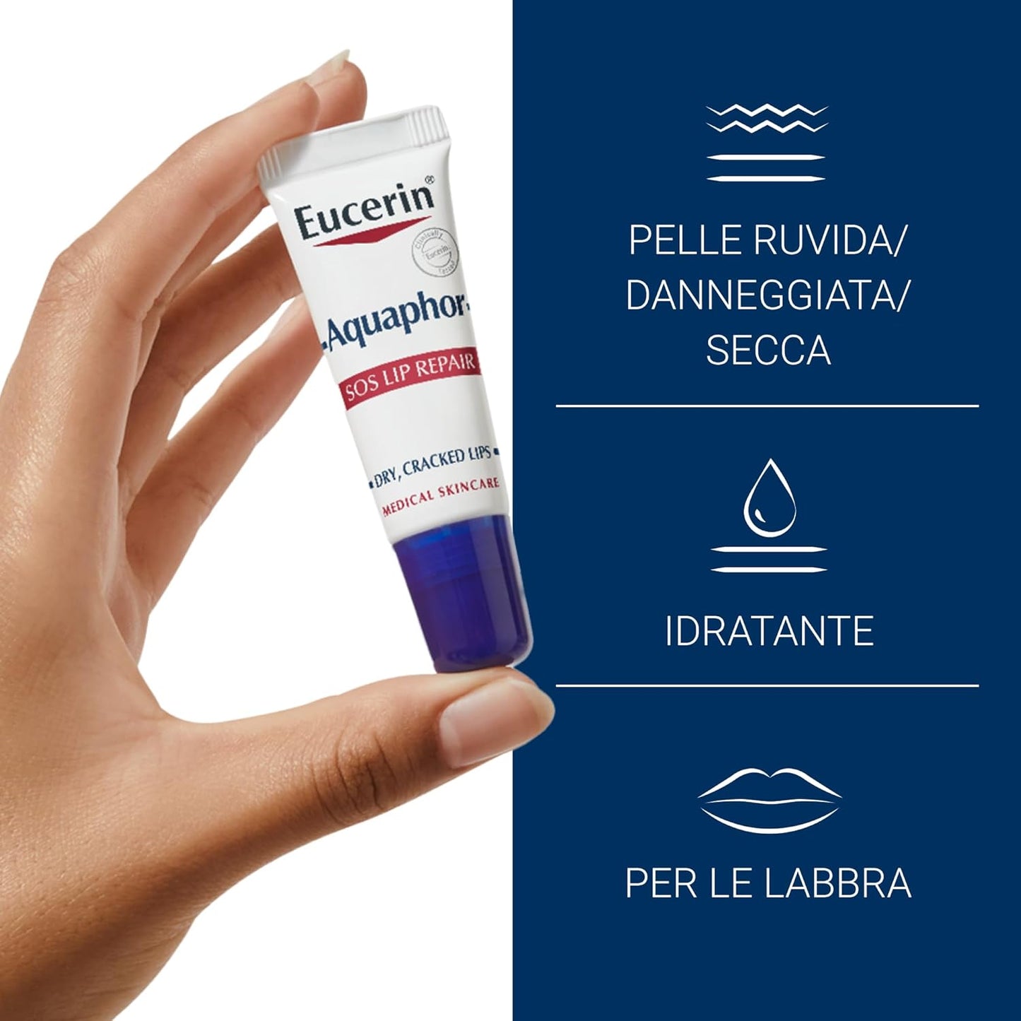 Eucerin Aquaphor SOS Riparatore Labbra 10 g