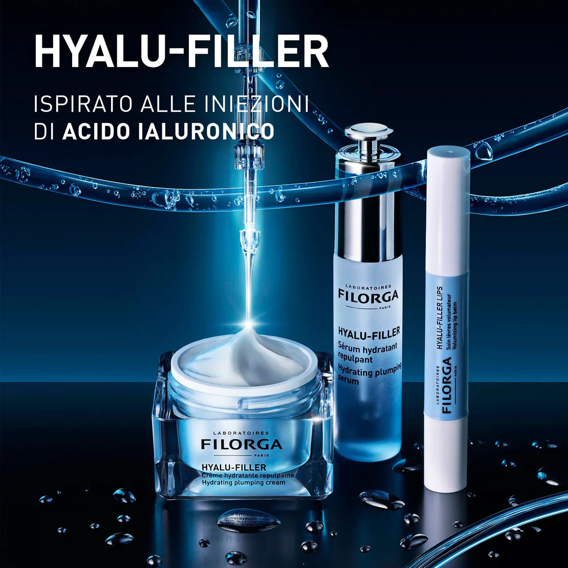 Filorga Hyalu Filler Crema Idratante Rimpolpante Viso, 50ml