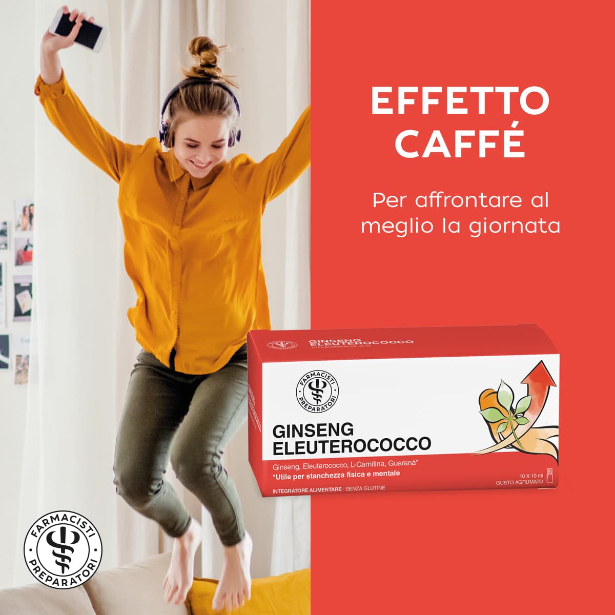 Ginseng Eleuterococco 10 Flaconcini da 10ml, Farmacisti Preparatori