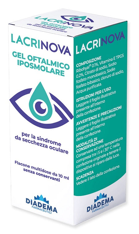 Lacrinova Gel Oftalmico Iposmolare, Per Secchezza Oculare, Flacone da 10ml