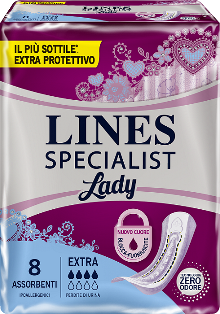 Lines Specialist Lady Assorbenti Incontinenza Extra 8 Pezzi