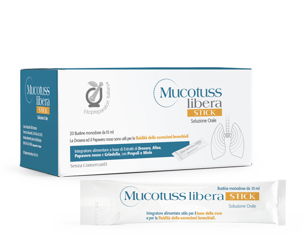 Mucotuss Libera Stick 20 Bustine, Fitopreparatori Italiani