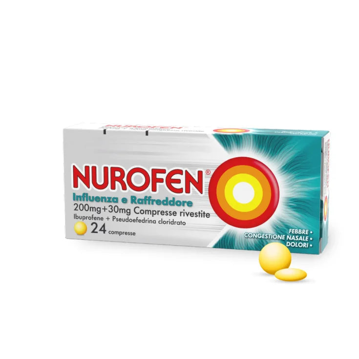 nurofen influenza e raffreddore 24 compresse