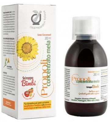 Propoli In Concentrato Mela per Bimbi 200ml, Fitopreparatori Italiani