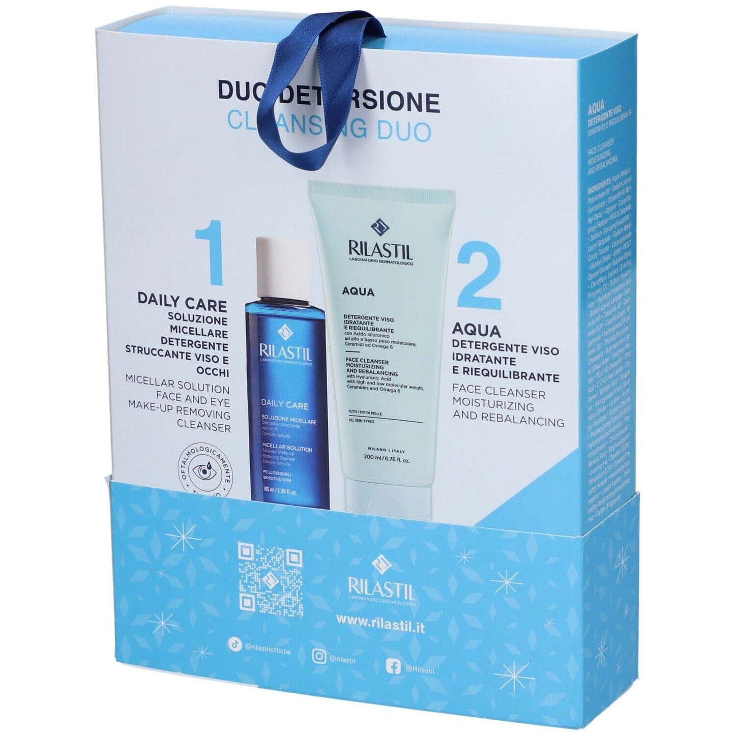 RILASTIL Daily Care Soluzione Micellare + Aqua Detergente Viso