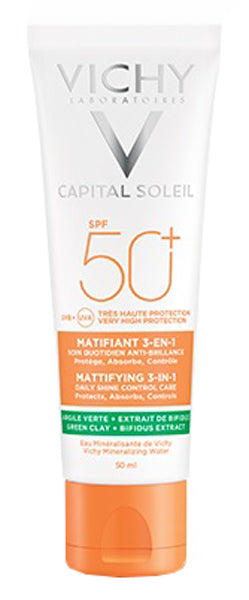 Vicky Capital Soleil, Trattamento opacizzante 3 in 1 effetto MAT SPF50+