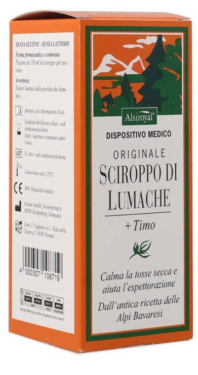 alsitan sciroppo lumache
