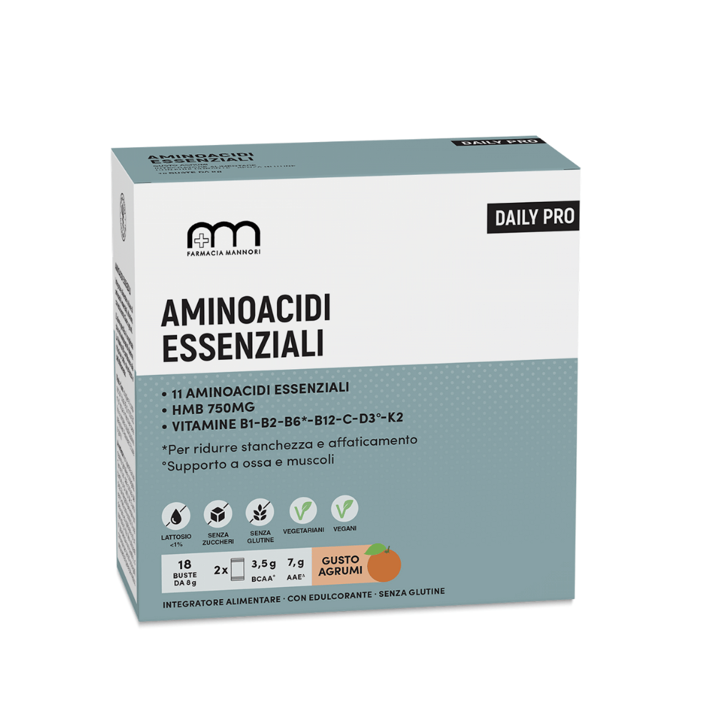 Aminoacidi Essenziali DailyPro, 18 Buste Gusto Agrumi, Farmacisti Preparatori