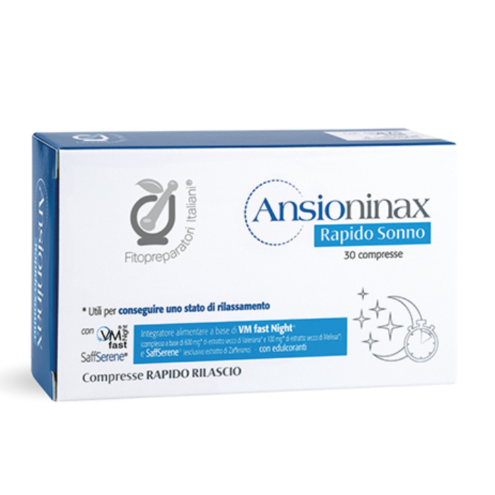 Fitopreparatori Italiani Ansioninax Rapido Sonno 30 Compresse
