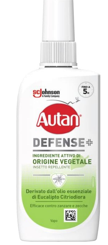 Autan Defense Vegetale Spray Antizanzare A Base Di Olio Di Eucalipto 100ml