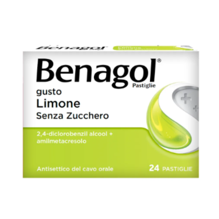 Benagol Gusto Limone Senza Zucchero 24 Pastiglie