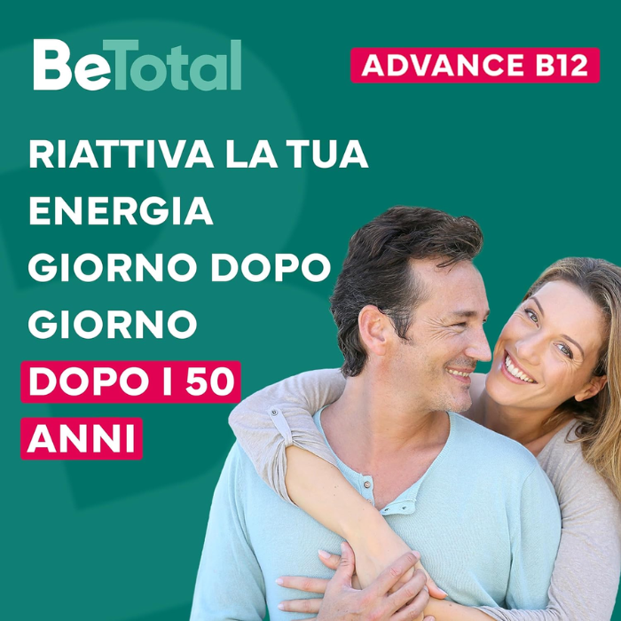 Betotal Advance B12, a base di vitamina B12, riattiva la tua energia fisica e mentale, adulti 50+, 15 Flaconcini