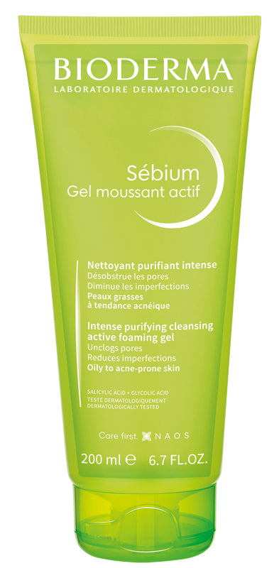 Bioderma Sebium Moussant Actif Gel Detergente Pelle Grassa 200ml
