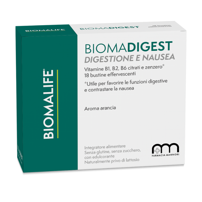Biomadigest 18 Bustine Disturbi Digestivi Biomalife