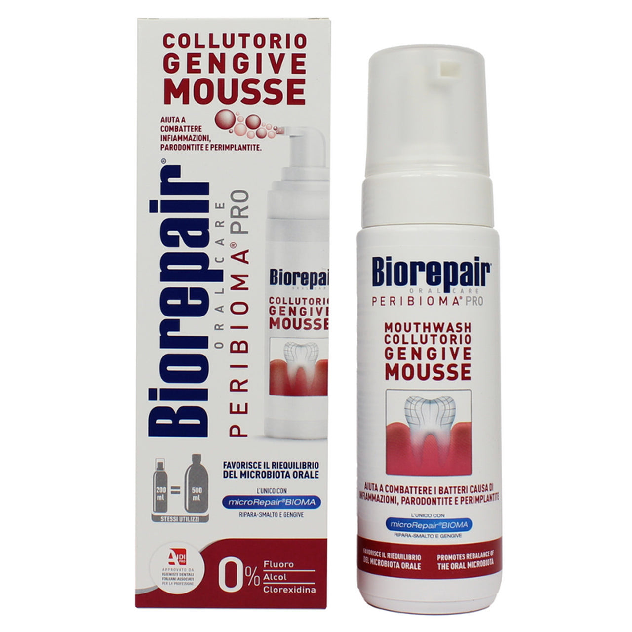 Biorepair Peribioma Pro Collutorio Gengive Mousse 200ml