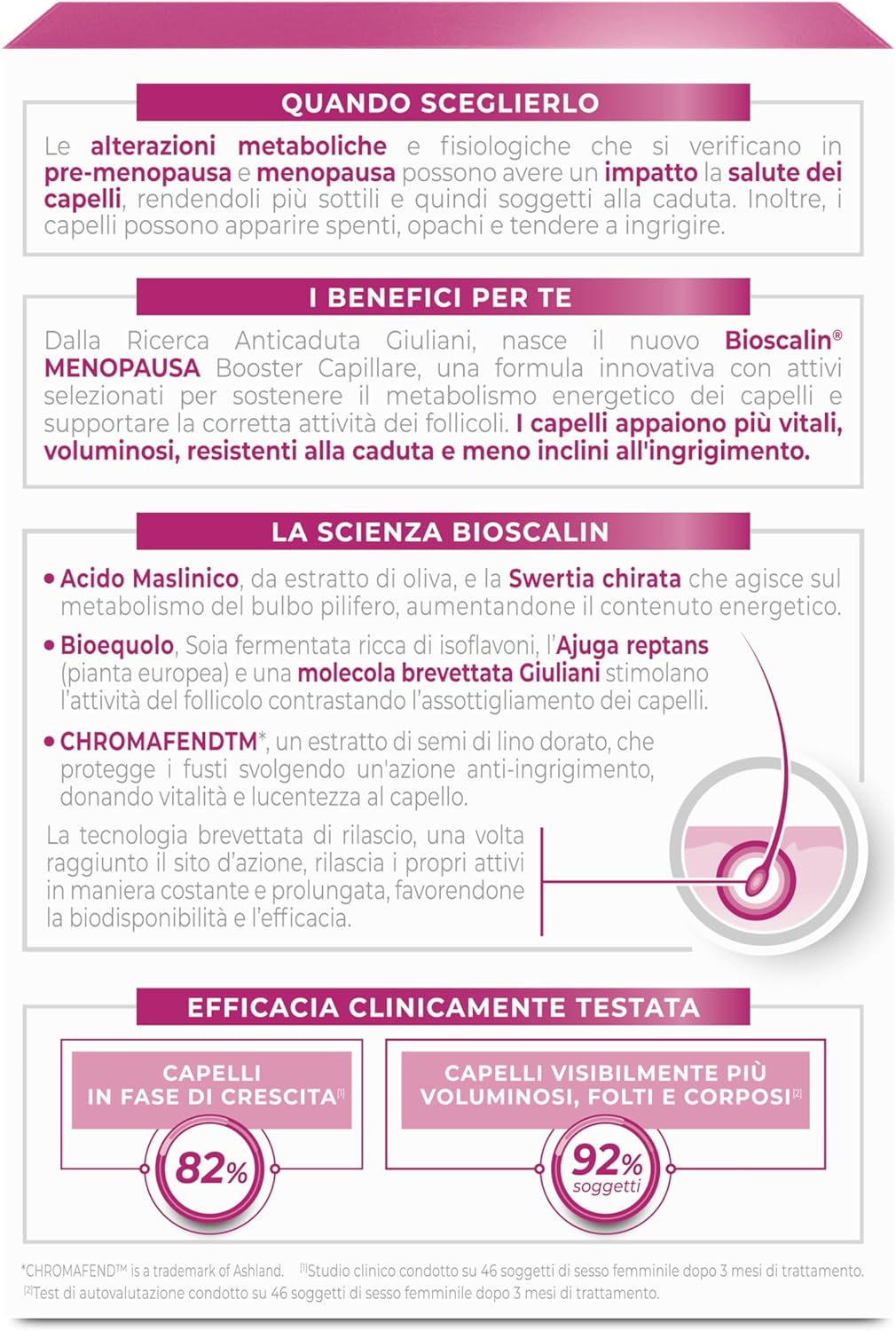 Bioscalin Menopausa 90 Compresse, Formato convenienza 3 mesi