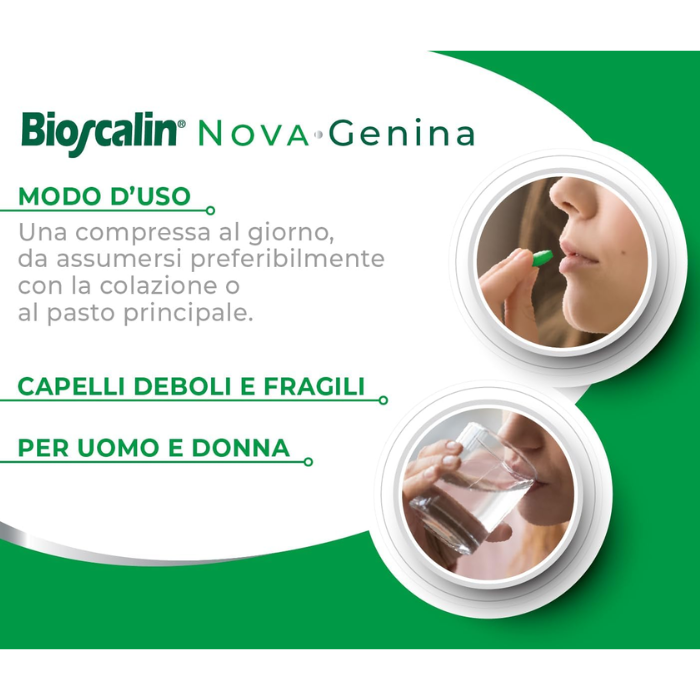 Bioscalin Nova Genina Integratore Capelli Trattamento Anticaduta 60 Compresse Formato Convenienza 2 Mesi