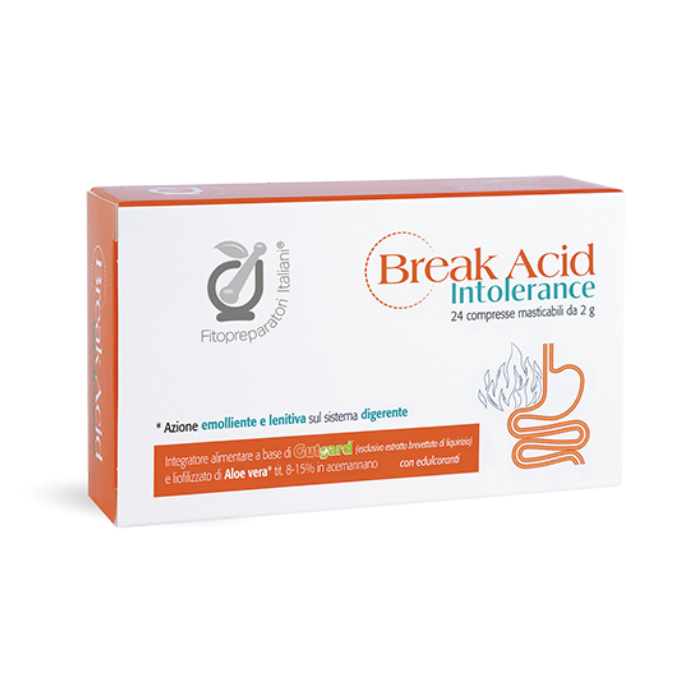 Break Acid Intolerance Fitoprepratori Italiani 24 Compresse