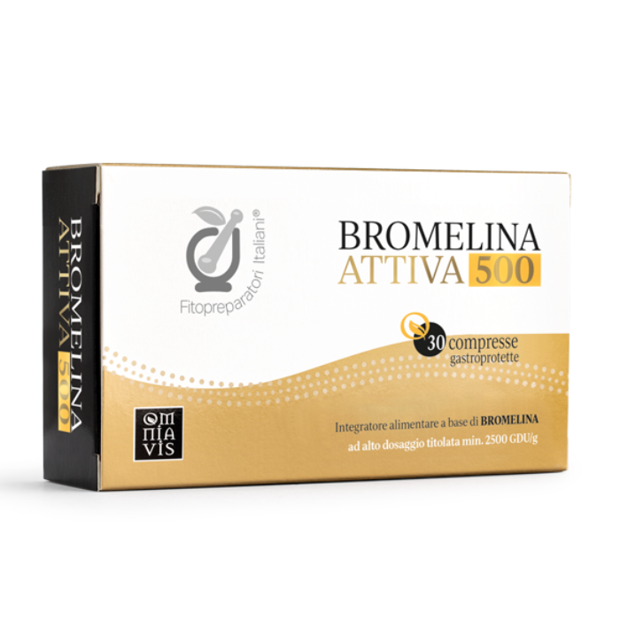 Bromelina Attiva 500 - 30 Compresse Fitopreparatori Italiani