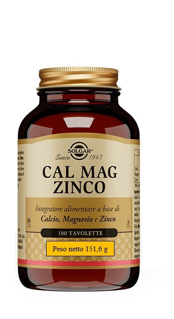 Solgar Cal Mag Zinco 100tav