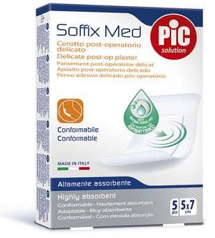 Pic Soffix Med Cerotto Sterile 5x7cm 5 Pezzi