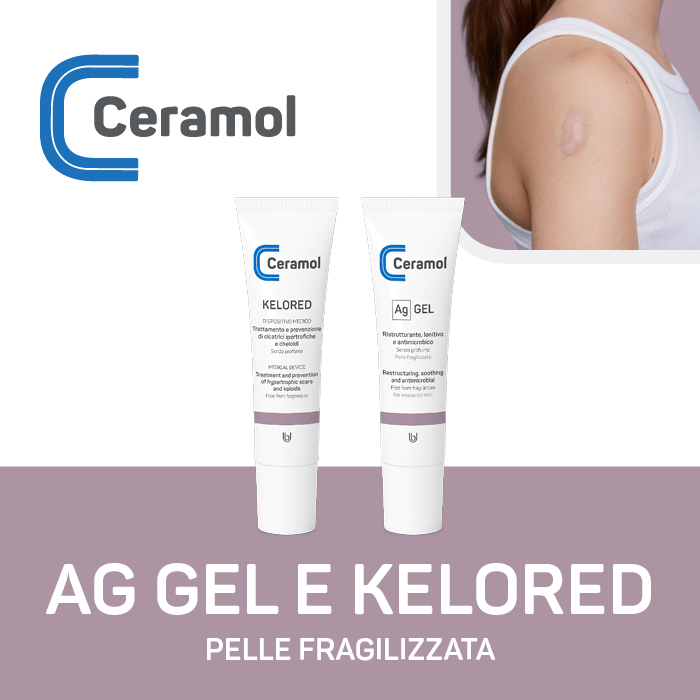 Ceramol Ag Gel ristrutturante, antimicrobico e lenitivo 30ml