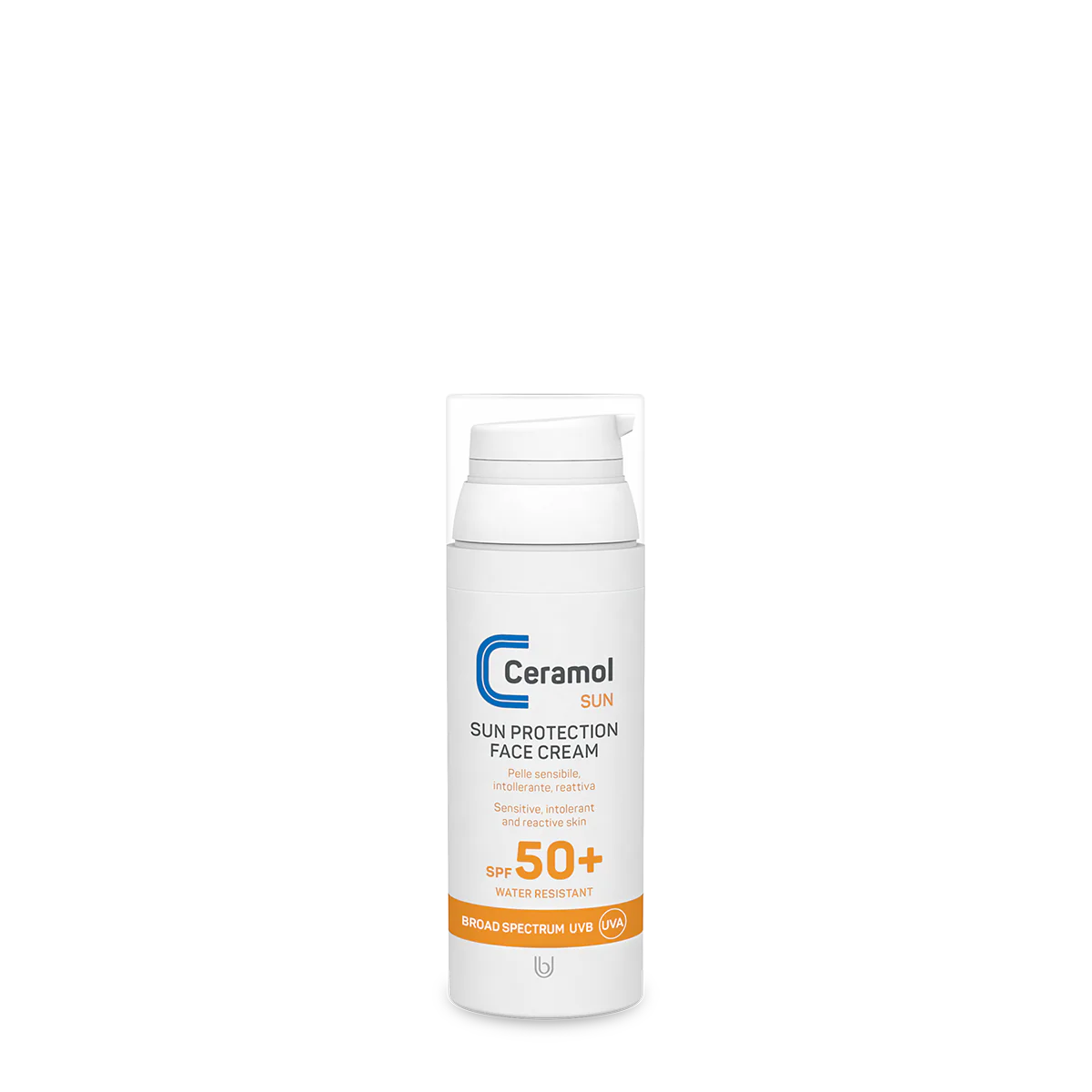 Ceramol Sun Face Cream Crema Solare Viso Pelle Sensibile Spf50+ 50ml