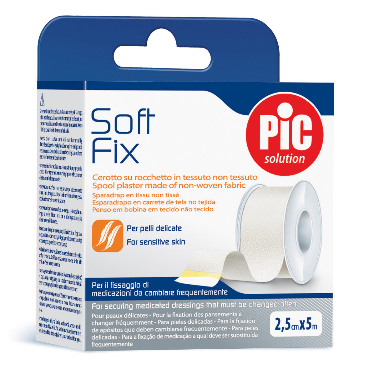 Cerotto In Rocchetto Pic Soft Fix Tessuto Non Tessuto 2,5x500 Cm Con Fustella
