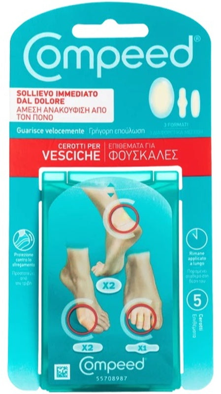 COMPEED Cerotti per vesciche pack misto 5 cerotti