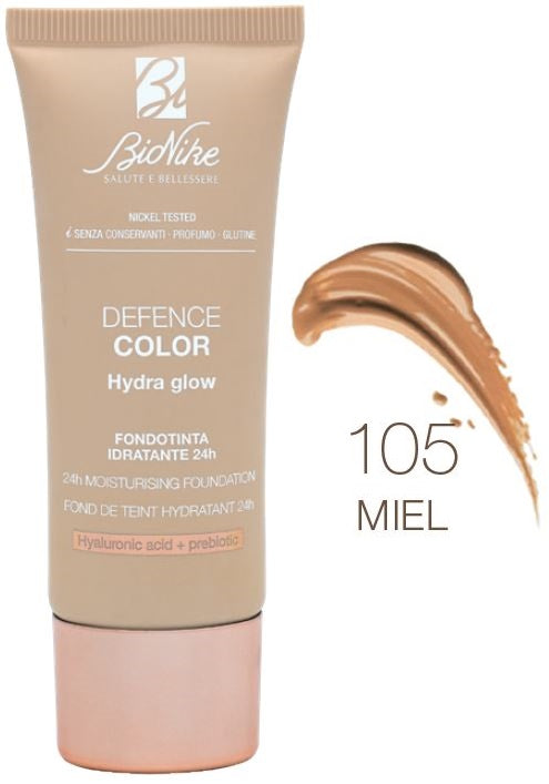 Bionike Defence Color Fondotinta Hydra Glow 105 Miele