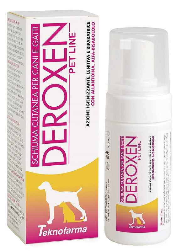 Deroxen Pet Line Schiuma Cutanea Cani e Gatti 100ml