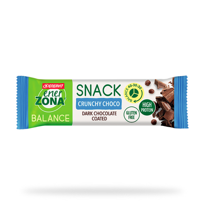 Enerzona Snack Crunchy Choco, Barretta Proteica da 33g