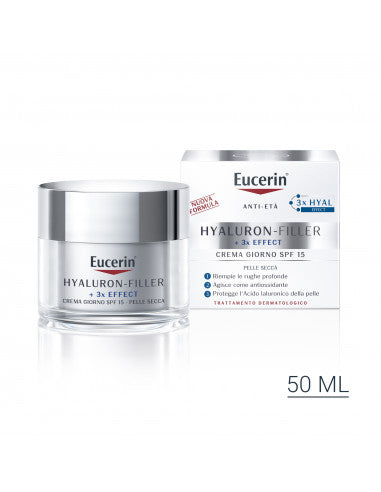 Eucerin Hyaluron-Filler Giorno crema antirughe Pelle Secca 50 ml