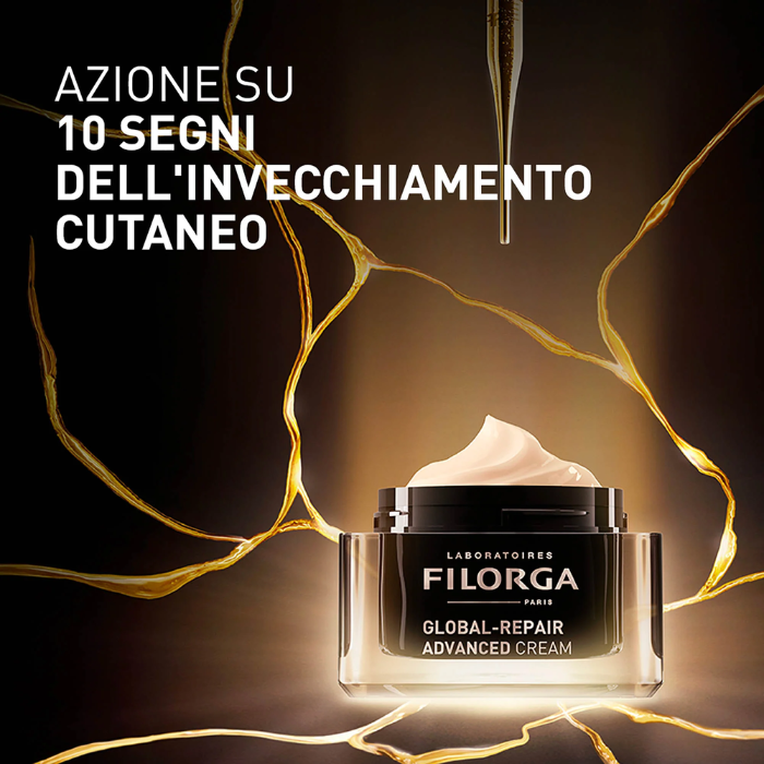 Filorga Cofanetto Global Repair - Trousse con Crema Antietà 50ml + Omaggio Elisir 5ml e Candela Profumata