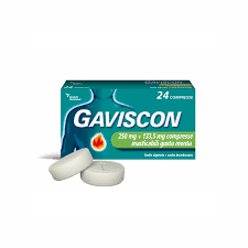 Gaviscon 250+133,5mg 48 Compresse Masticabili Gusto Menta