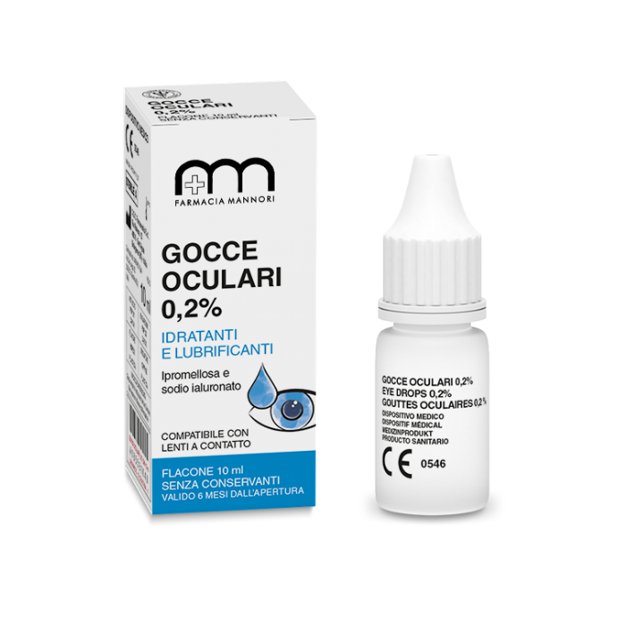Gocce Oculari 0,2% Idratanti e Lubrificante, Farmacisti Preparatori, 10ml