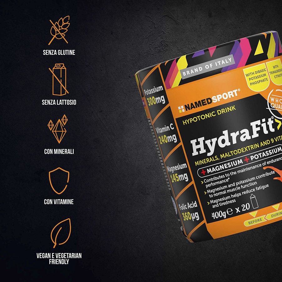 named sport hydrafit con borraccia omaggio
