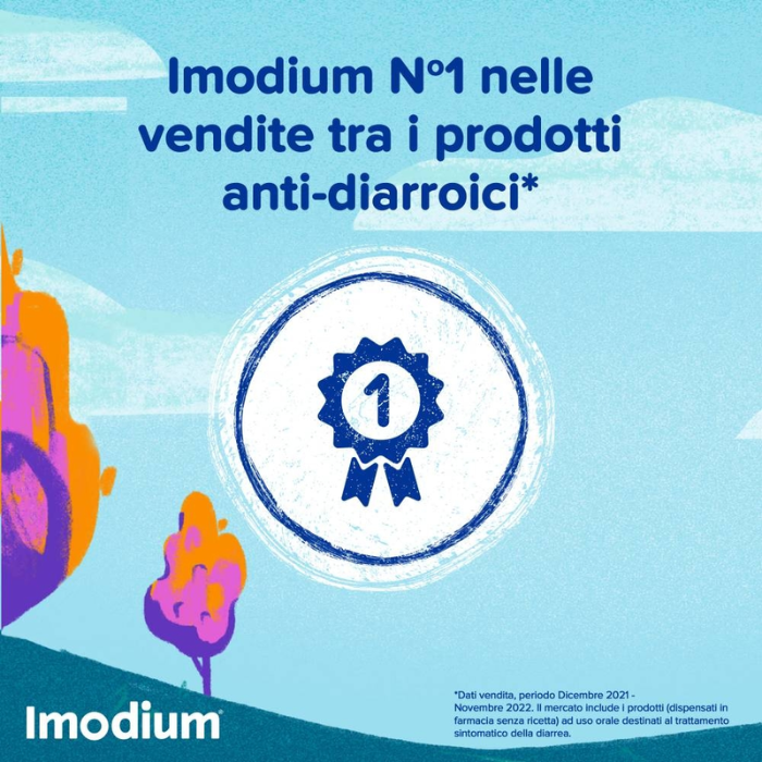 Imodium Diarrea occasionale acuta 12 Compresse