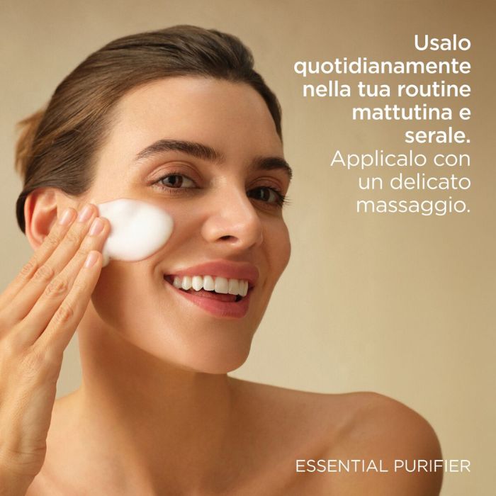Isdin Isdinceutics Essential Purifier, Mousse ricca detergente viso, 150ml