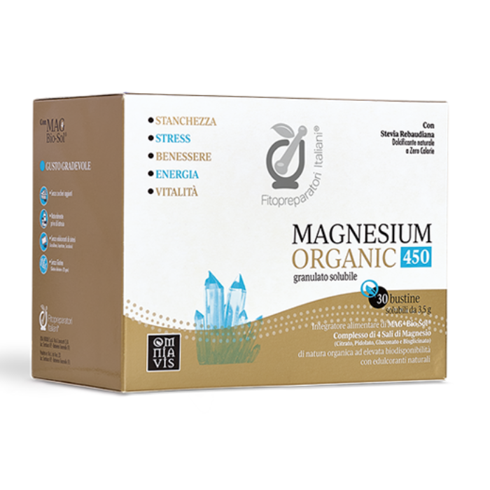 Magnesium Organic 450 Fitopreparatori Italiani 30 Bustine